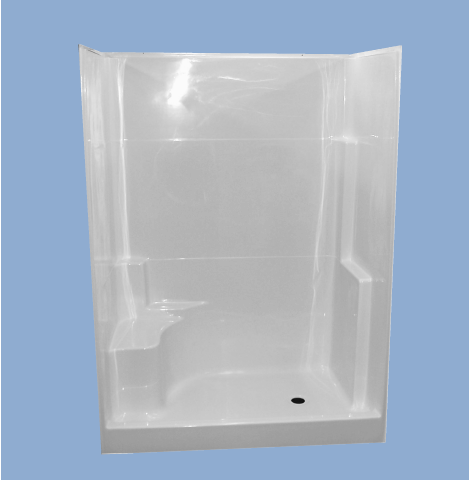 36036 Lewis 60" One Piece One Seat Shower