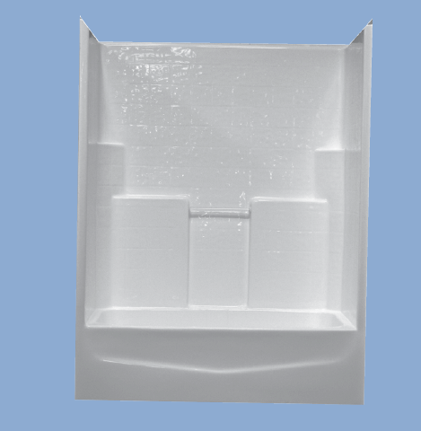 5108 Brady 54" Simulated Tile Tub Shower