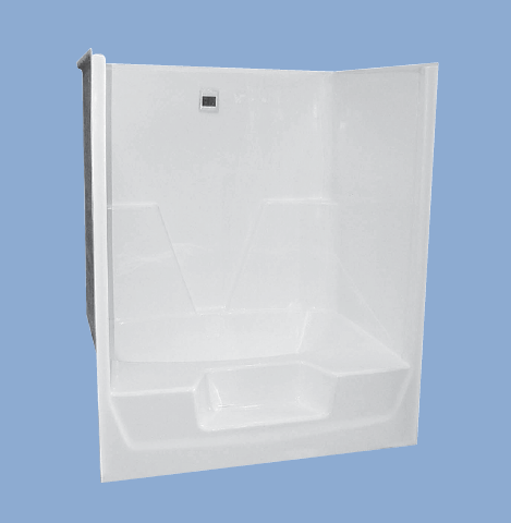 5118 Coleman 60" Garden Tub Shower with Front Step